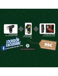 Pack ciclismo con luz...