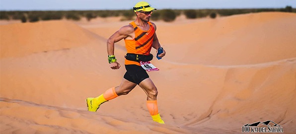 Luis Alonso Marcos, campeón de los 100 kms del Sahara con el HS2 de Olight
